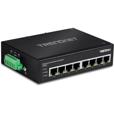 2. TRENDnet Industrie Switch 8 Port Fast Ethernet L2 DIN-Rail