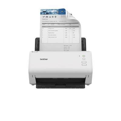 8. Brother ADS-4100 Duplex Document Scanner with ADF up to 35 ppm | Two-sided scanning | Automatic. 60-sheet feeder | USB 3.0 port | USB 2.0 connection