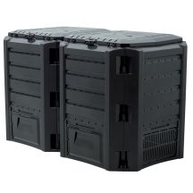GARDEN COMPOST BIN EKOBAT SEGMENTED MODULE COMPOGREEN BLACK 800L