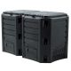 GARDEN COMPOST BIN EKOBAT SEGMENTED MODULE COMPOGREEN BLACK 800L