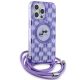 3. Karl Lagerfeld IML Crossbody Monogram Karl & Choupette Head MagSafe Case for iPhone 15 Pro Max - Purple