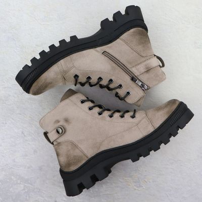 5. Khaki Women's Ankle Boots Potocki Z25-JE19317