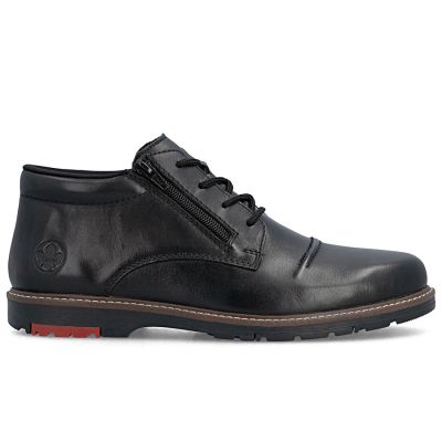 2. Men's comfortable leather ankle boots, insulated, black, Rieker 10504-00