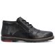2. Men's comfortable leather ankle boots, insulated, black, Rieker 10504-00