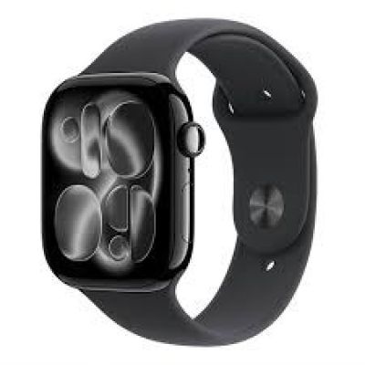 Apple Watch Series 11ÂGPS + Cellular 42mm Space Gray Aluminum Case with Black Sport Band - M/L