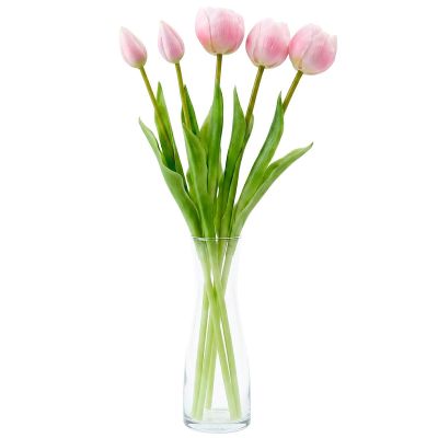 9. BOUQUET OF 5 PINK PEONY TULIPS 39 CM LIFE-LIKE SPRING DECORATION