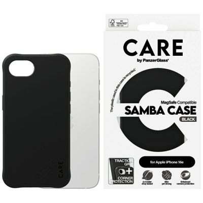 CARE by PanzerGlass Fashion MagSafe iPhone 16e Case - Black