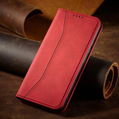 8. Magnet Fancy Case for Samsung Galaxy S23+ flip cover wallet stand red