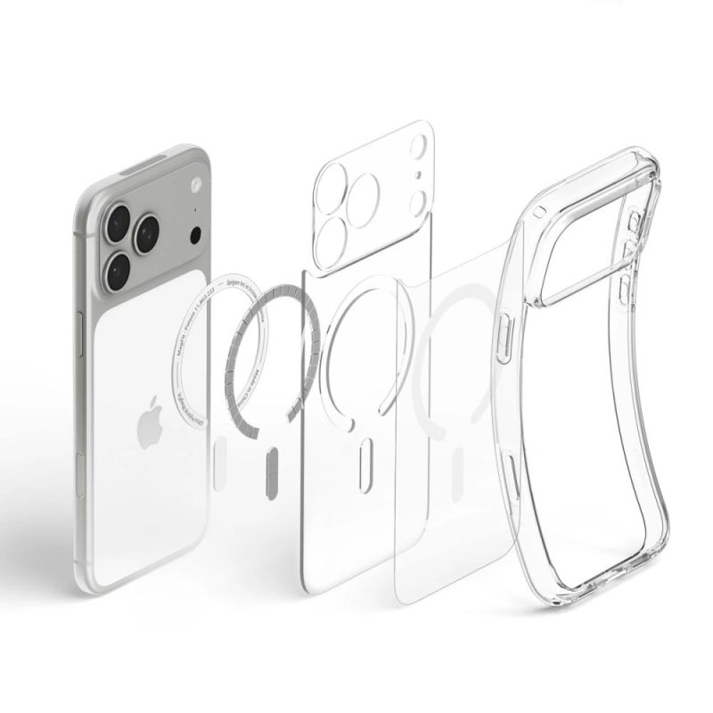 6. Spigen Ultra Hybrid MagSafe Case for iPhone 18 Pro Max / 17 Pro Max - Clear and White