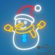 4. NEON SNOWMAN WALL LAMP
