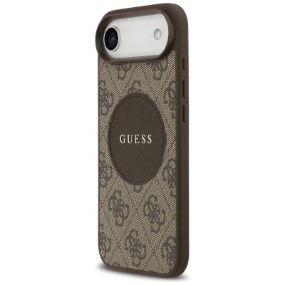 2. Guess 4G Circle Classic Logo MagSafe case for iPhone Air - brown