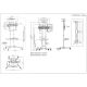 24. MANHATTAN MOBILE TV STAND LED/LCD/PDP 37-70 INCHES