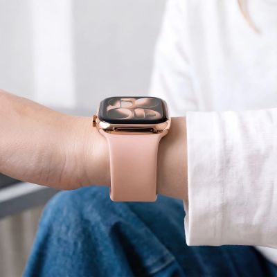 6. Tech-Protect Silicone Strap for Apple Watch 44 / 45 / 46 / 49 mm - Pink