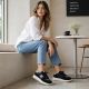 13. Black platform sneakers Kobbo 100103