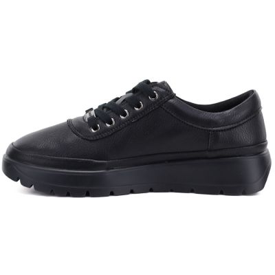 3. Comfortable black women's leather shoes Vinceza 79367