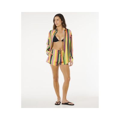 3. RIP CURL Neon Stripe Relaxed Shirt Multicolor