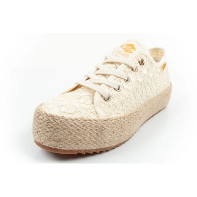 3. Lee Cooper women's lace sneakers beige platform