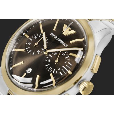 4. Men's Watch Emporio Armani Dario Chronograph AR80084SET + BOX