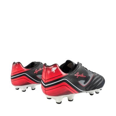 3. Joma Aquila FG football boots black and red AGUW2241