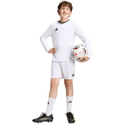 9. adidas Entrada 26 Long Sleeve Jersey Kids’ Shirt, White, KF5874