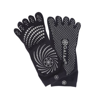 Gaiam Anti-Slip Socks Black S/M 52223