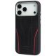 3. Audi R8 Genuine Leather MagSafe Case for iPhone 17 Pro - Black and Red