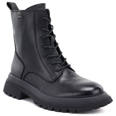 5. Women's leather ankle boots, insulated, black, Big Star UU274375