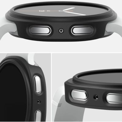 2. Ringke Slim 2-pack Case for Samsung Galaxy Watch 8 40mm - Transparent-Matte Black