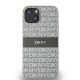 9. DKNY Leather Mono Stripe & Metal Logo case for iPhone 15 / 14 / 13 - beige