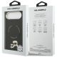 8. Karl Lagerfeld Karl & Choupette Pins MagSafe Case for iPhone Air - Black