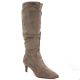 7. Low-heeled boots insulated suede beige Sergio Leone KZ-28