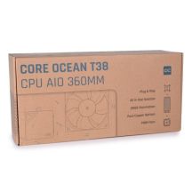 Alphacool T38 Processor Liquid cooling kit 12 cm Black