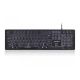 Perixx PERIBOARD-317 Wired Keyboard, Backlit, Black