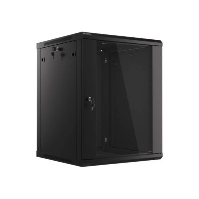 6. Lanberg WF01-6615-10B 15U Rack Wall Mount Cabinet Black