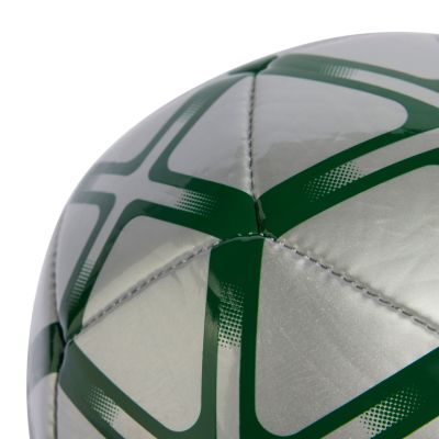 3. Adidas Starlancer Mini Silver-Green Soccer Ball JW1363