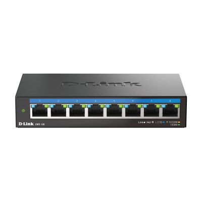9. D-Link 8-Port Multi-Gigabit 2.5G Desktop Switch - Unmanaged - L2 - 2.5G Ethernet (100/1000/2500)