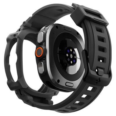 3. Spigen Rugged Armor Pro Case Strap for Samsung Galaxy Watch Ultra 2 2026 47mm - Matte Black