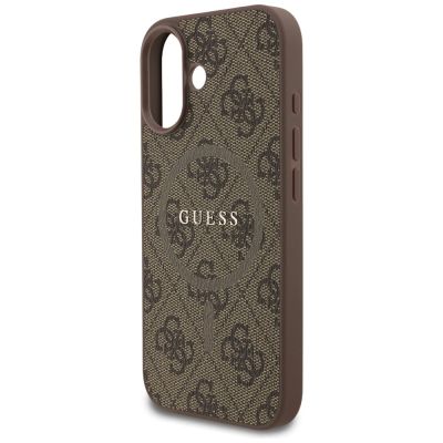 6. Guess 4G Ring Classic Logo MagSafe Case for iPhone 17 - Brown