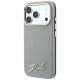 2. Karl Lagerfeld Saffiano Small Script Metal Logo MagSafe Case for iPhone 17 Pro Max / 18 Pro Max - Beige