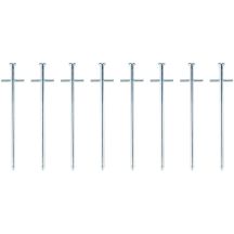 TENT PEGS 18CM SET 8 PCS METAL CAMP ACTIVE