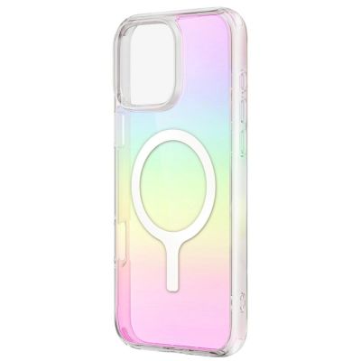 2. Uniq Iridescia Magclick Charging Case for iPhone 16 Plus - Multicolor