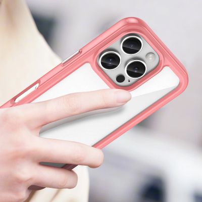 5. Outer Space Case with Gel Frame for iPhone 16 Pro Max - Red