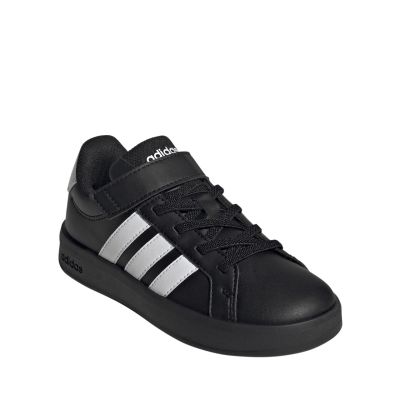 2. Adidas Grand Court 3.0 Kids Shoes Black and White KJ4369