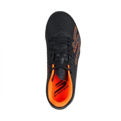 3. Skechers SKX_2 Kids' Soccer Shoes Black and Orange 252164L