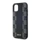 6. DKNY Leather Checkered Mono Pattern MagSafe Case for iPhone 11 / Xr - Black