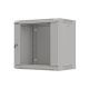2. Wall-mounted installation rack cabinet 19" 9U 540x350 gray glass door LANBERG (FLAT PACK)