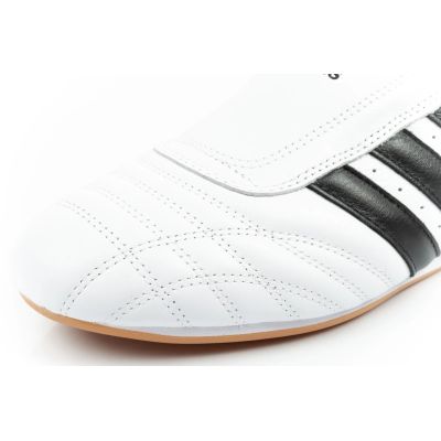 6. Adidas women's Taekwondo sports shoes white leather slip-on