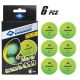 9. GLOW IN THE DARK POLY TABLE TENNIS BALLS 40 6 PCS POT