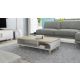 5. LOTTA 110 coffee table, white + sonoma oak
