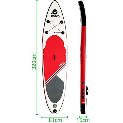 17. SET - INFLATABLE SUP BOARD 145KG 320X81X15CM ENERO